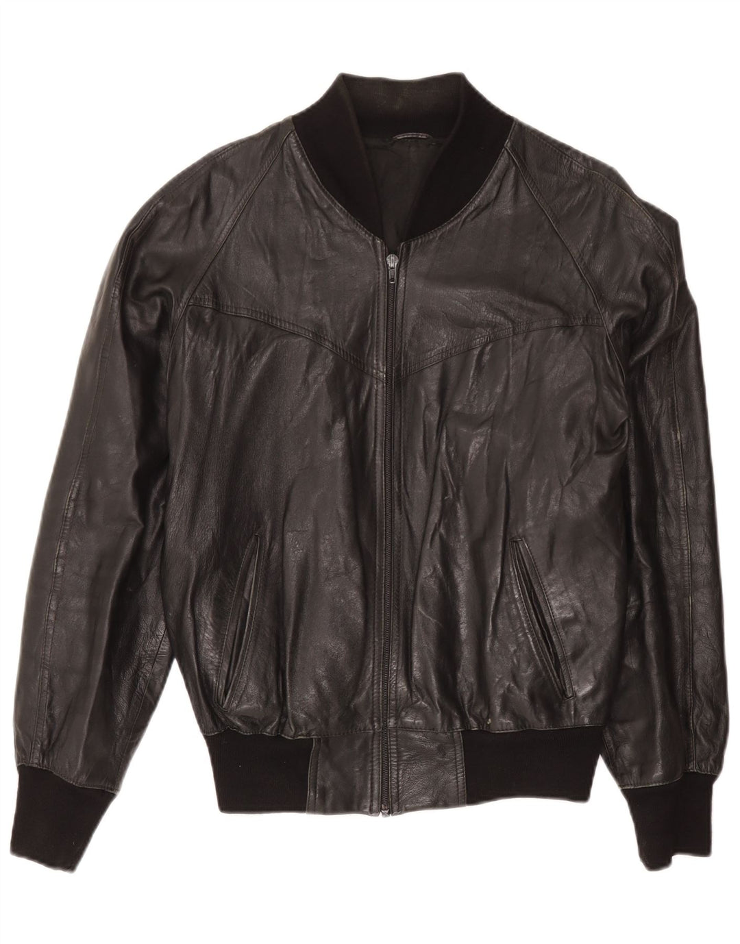 Vintage herre læderjakke UK 40 Large Black