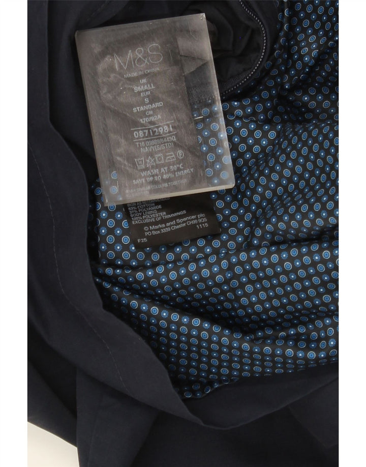 MARKS & SPENCER Bomberjakke til mænd UK 36 Lille marineblå bomuld