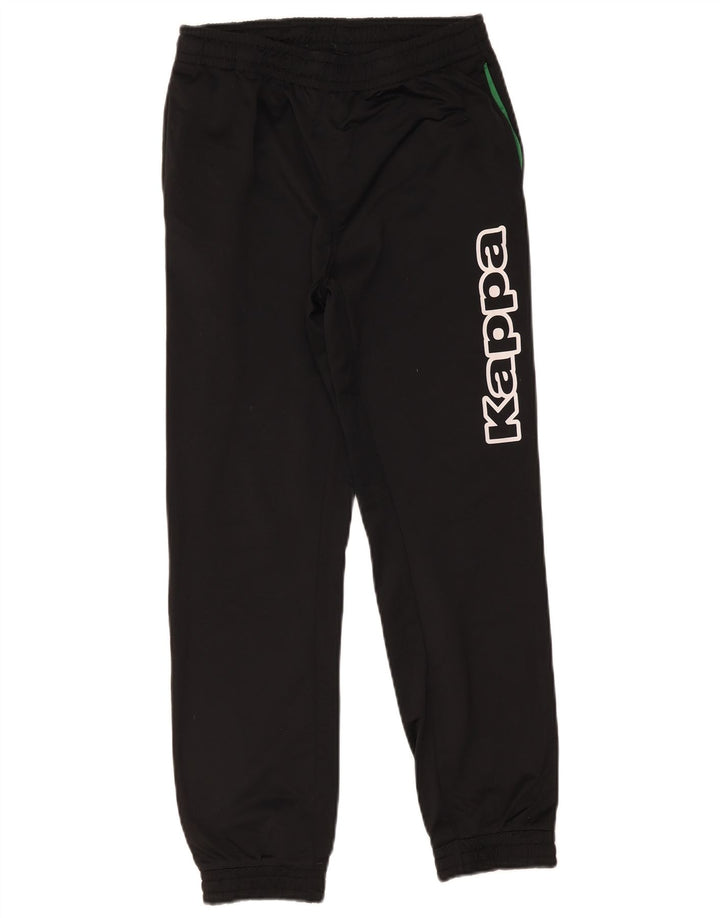 Kappa Boys Grafisk træningsdragt Bukser Joggers 13-14 år Sort Polyester