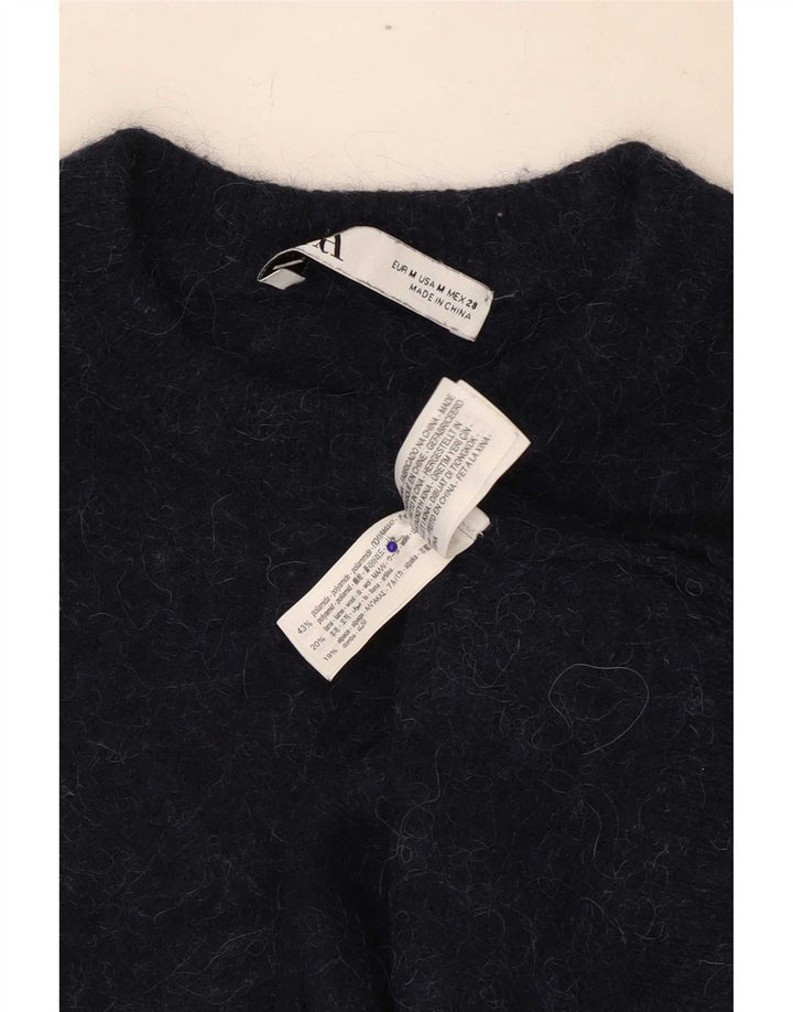 Zara Dame sweater med rund hals DK 14 Medium Navy Blue Polyamid