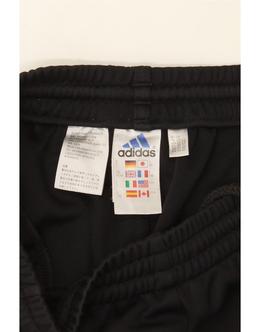 ADIDAS Træningsdragtsbukser til mænd UK 42/44 Large Black Polyester