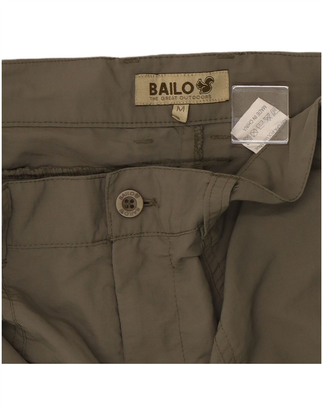 Bailo Dame Straight Cargo Bukser Medium W30 L28 Khaki Polyamid