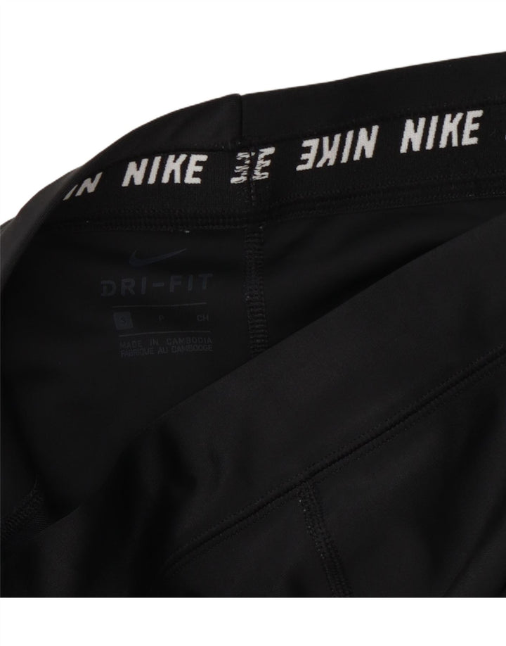 Nike Dame Dri Fit Leggings UK 10 Small Black