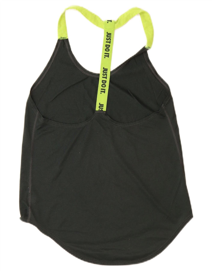Nike Dame Grafisk Vest Top UK 6 XS Sort