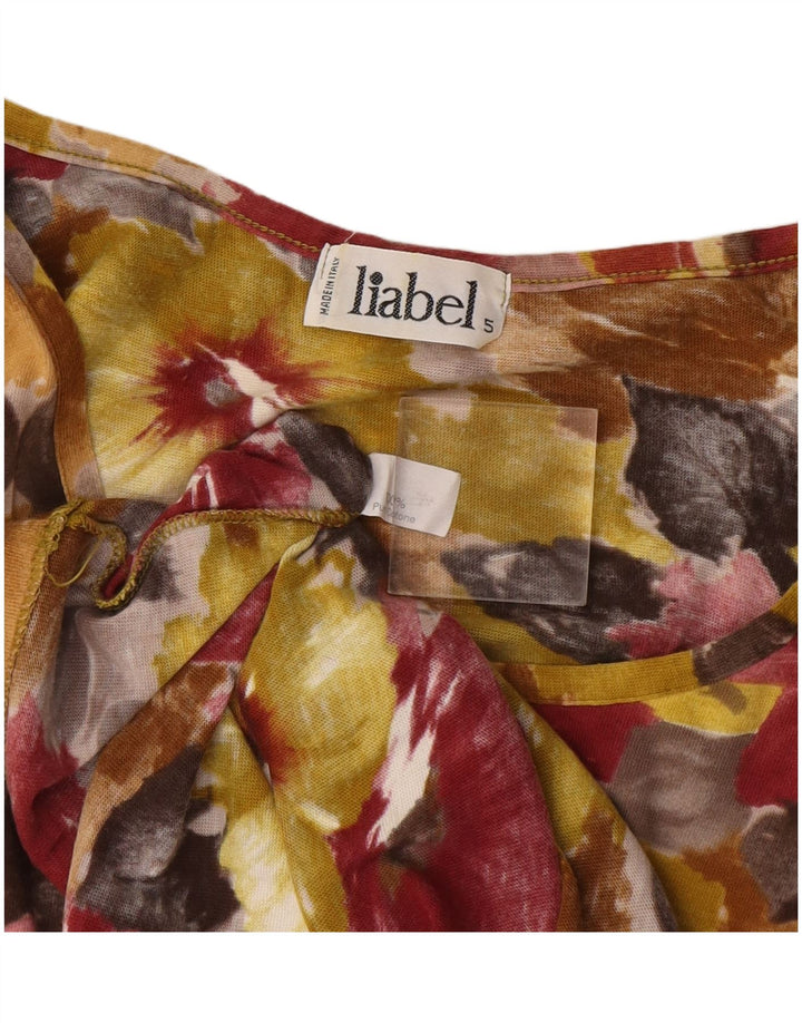 Liabel Damevest Top UK 14 Medium Flerfarvet Blomsterbomuld