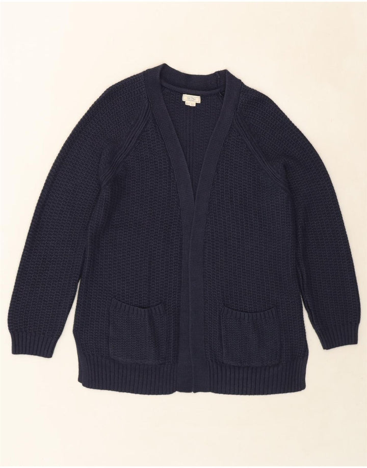 FAT FACE Womens Open Cardigan Sweater UK 12 Medium Navy Blue Viscose Vintage Fat Face and Second-Hand Fat Face from Messina Hembry 