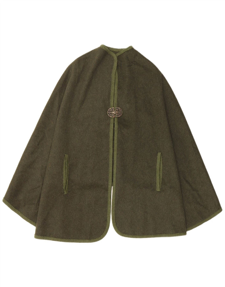 Steinbock Dame Cape Coat EU 40 Medium Green Wool