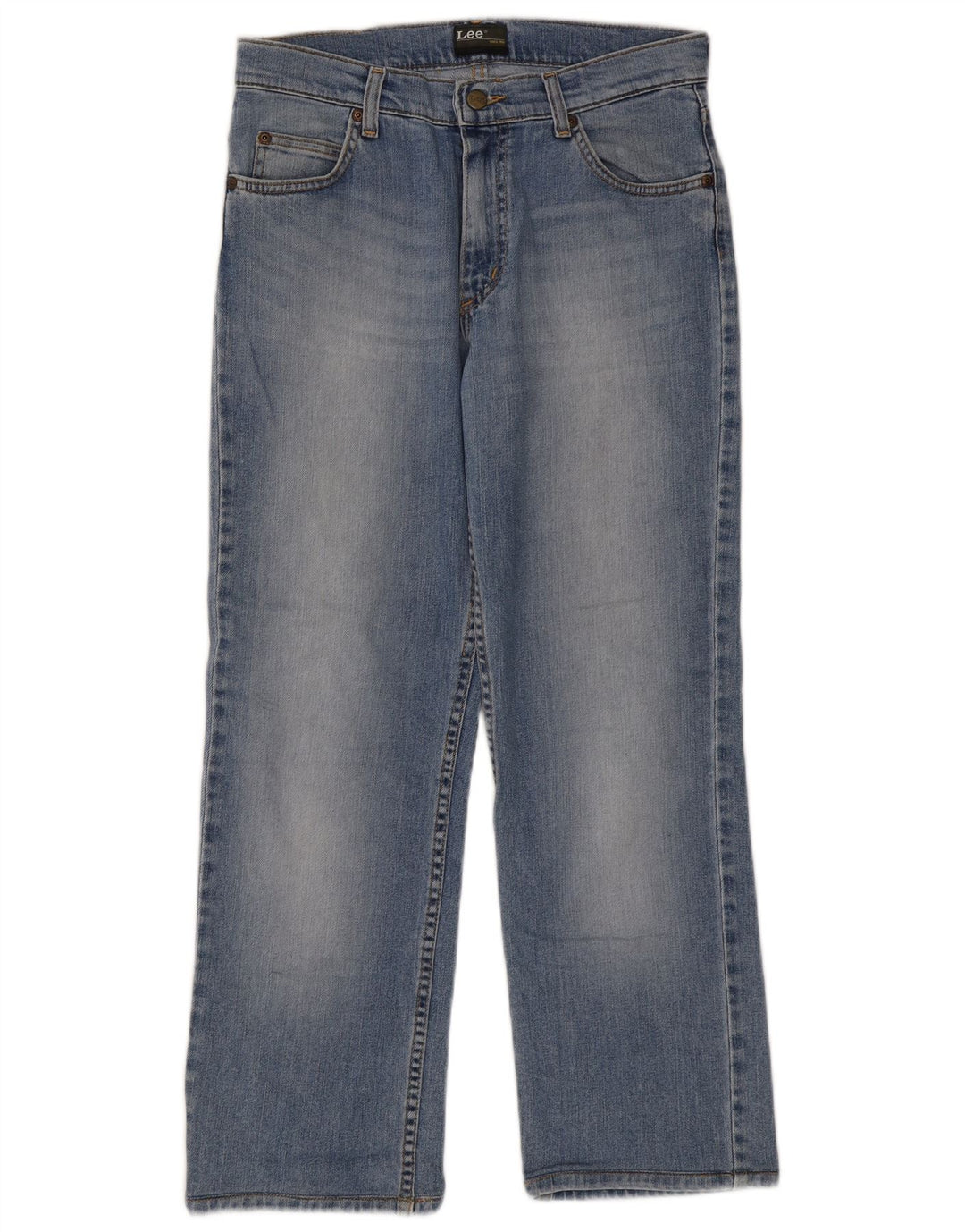 Lee Mens Brooklyn Straight Jeans W31 L27 Blå Bomuld