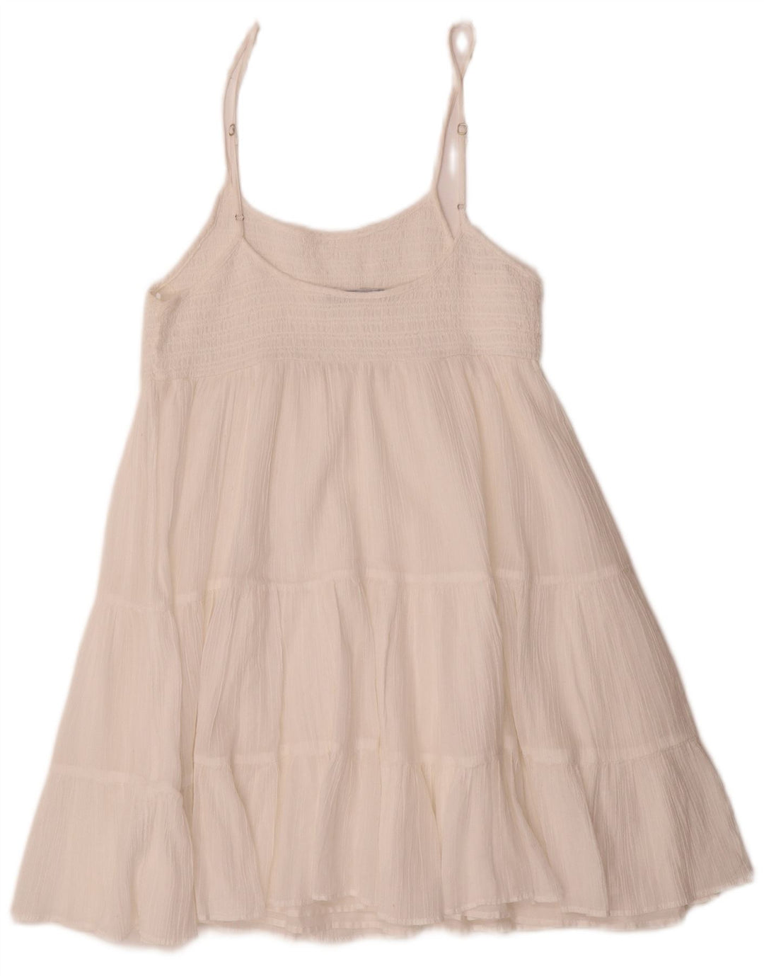 Zara Solkjole til kvinder UK 12 Medium White Polyester