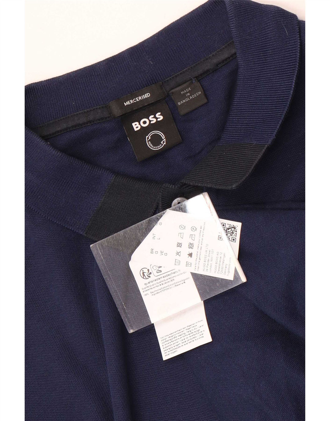 Hugo Boss herre poloshirt Stor marineblå bomuld