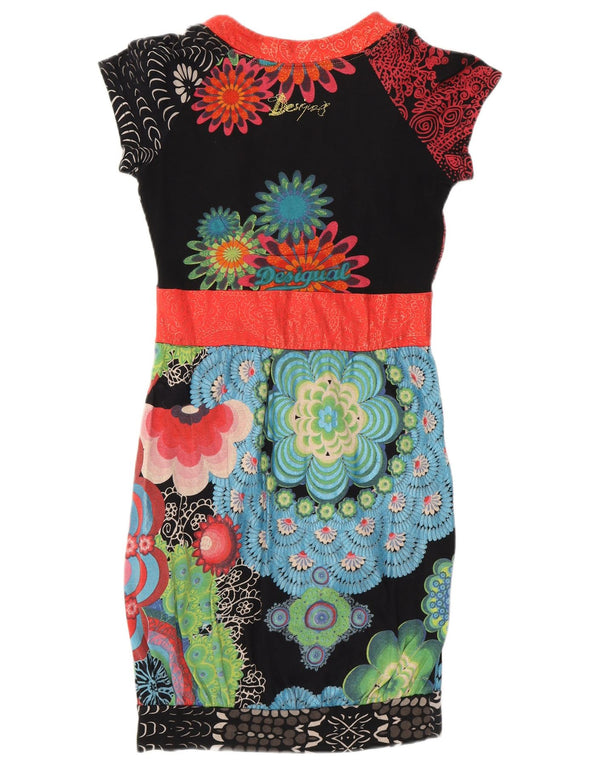 DESIGUAL Womens Bodycon Dress UK 6 XS Multicoloured Floral