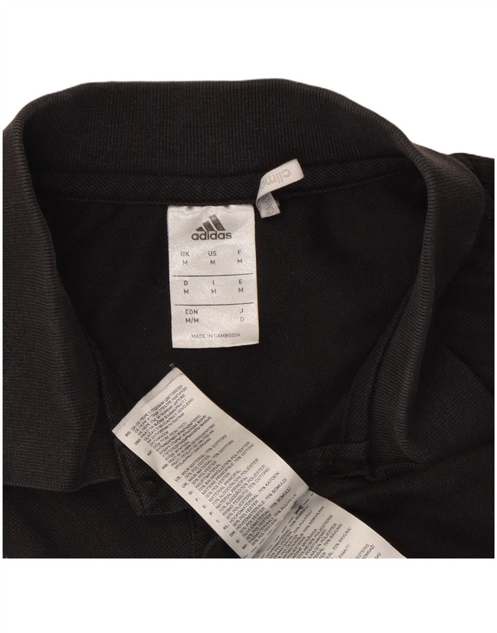 Adidas grafisk poloshirt til mænd Medium sort bomuld