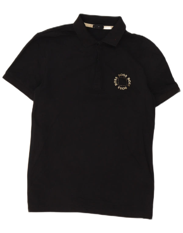 Hugo Boss Herre Regular Fit Polo Shirt XS Sort Bomuld