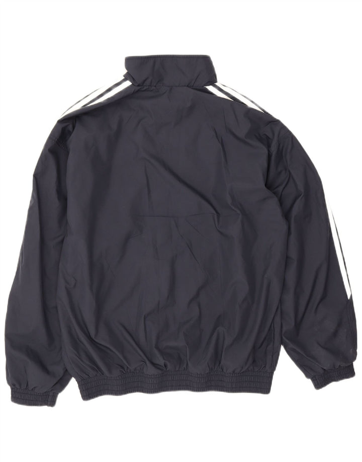Adidas Træningsdragt til mænd Topjakke UK 38/40 Medium Navy Blue Polyester