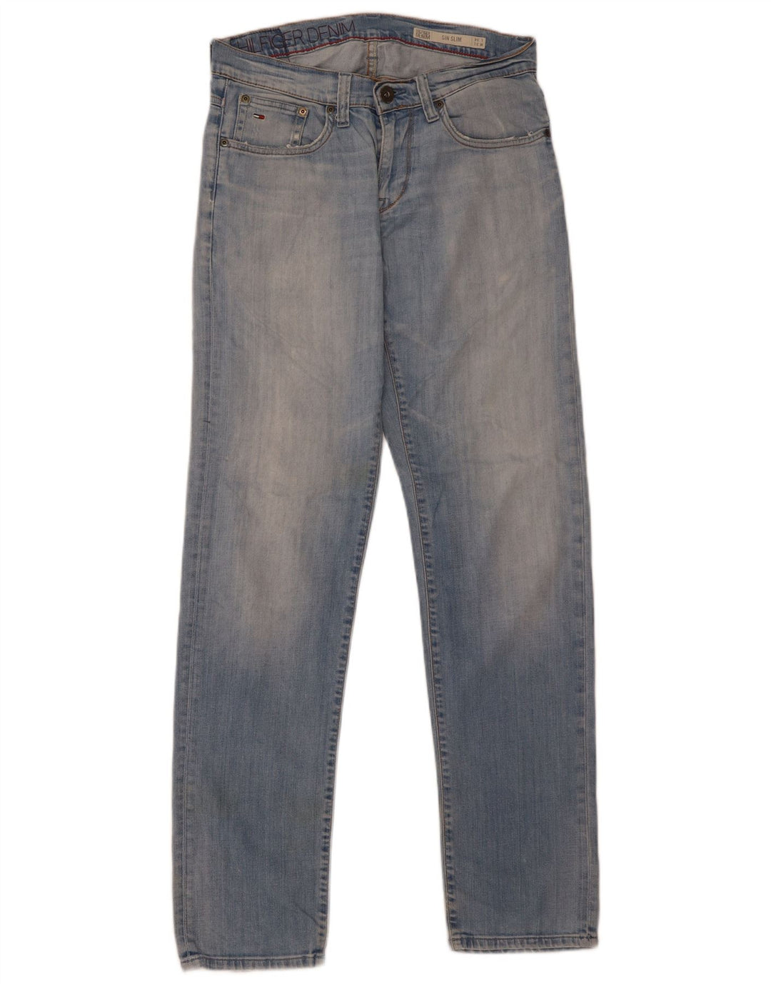 Tommy Hilfiger Herre Sin Slim Jeans W31 L34 Blå Bomuld