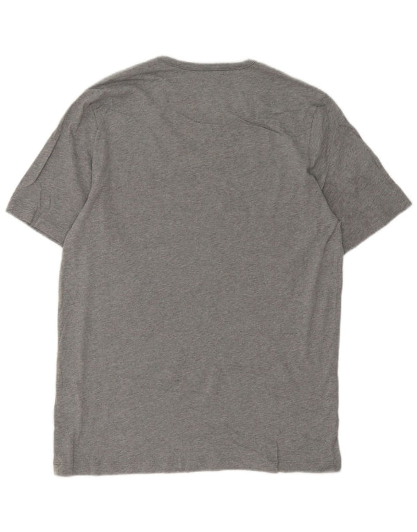 Hugo Boss Mens T-Shirt Top Large Grey Cotton