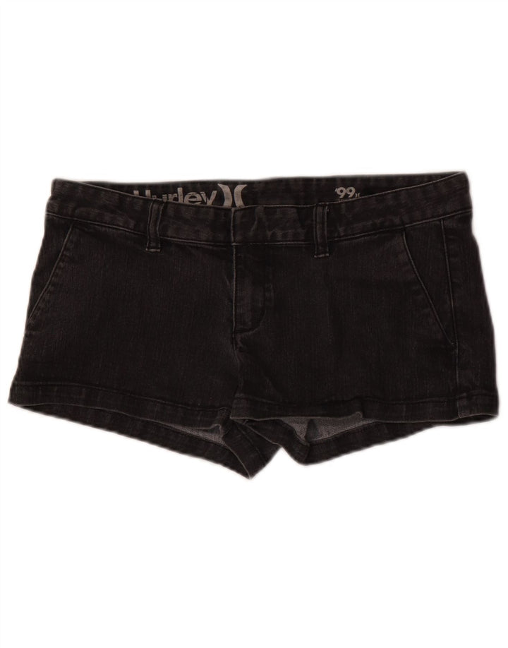 Hurley Dame denim Shorts W29 Medium Sort Bomuld