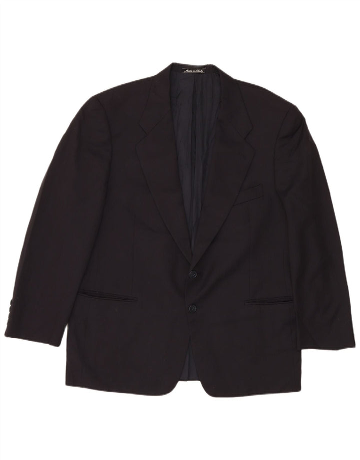 Marks & Spencer Herre 2-knaps blazerjakke UK 42 XL Marineblå Ny uld