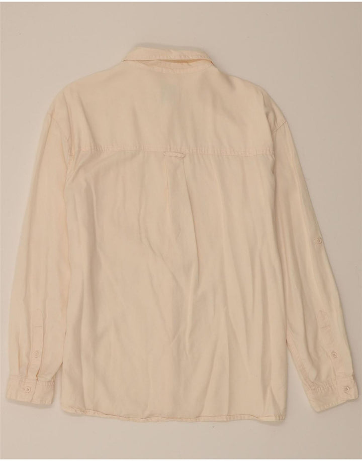 FAT FACE Womens Shirt UK 12 Medium Off White Lyocell Vintage Fat Face and Second-Hand Fat Face from Messina Hembry 