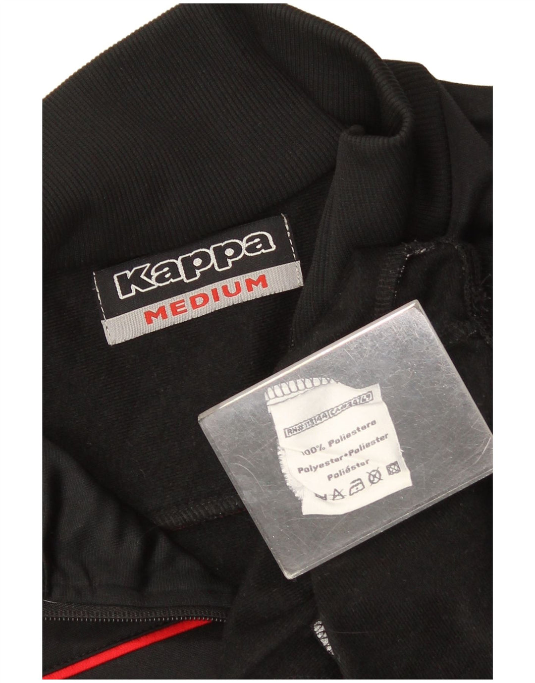 Kappa Træningsdragt til mænd Topjakke Medium Sort Stribet Polyester