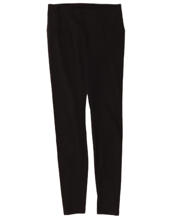 Nike Womens Leggings UK 12 Medium Black Polyester