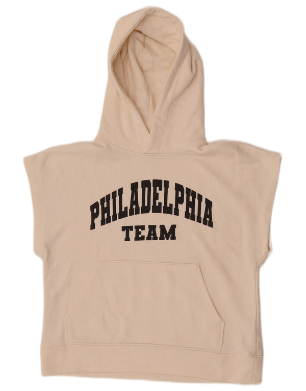 Zara Boys Philadelphia Team Grafisk Hoodie Jumper 11-12 år Off White