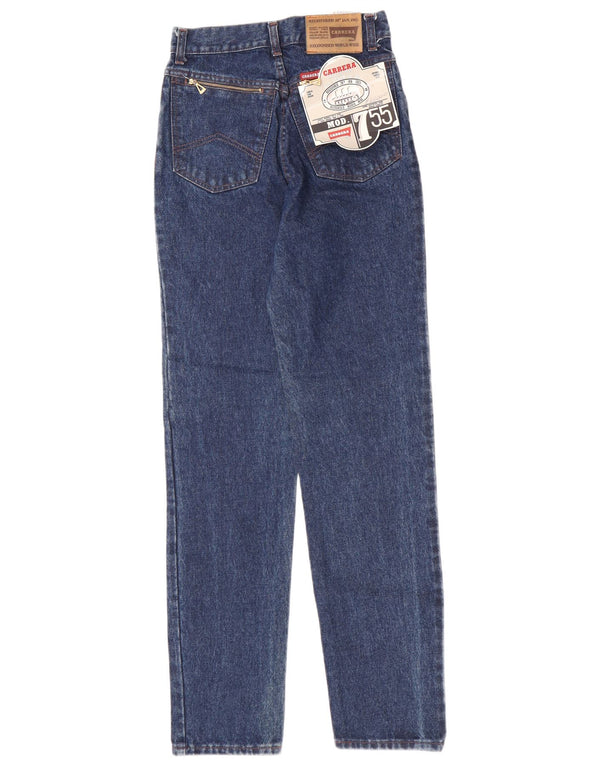 Carrera Dame Højtaljede tilspidsede Jeans IT 42 Medium W27 L31 Blå Bomuld