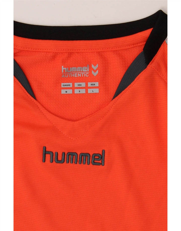 HUMMEL Mens Graphic T-Shirt Top Medium Orange Polyester Vintage Hummel and Second-Hand Hummel from Messina Hembry 