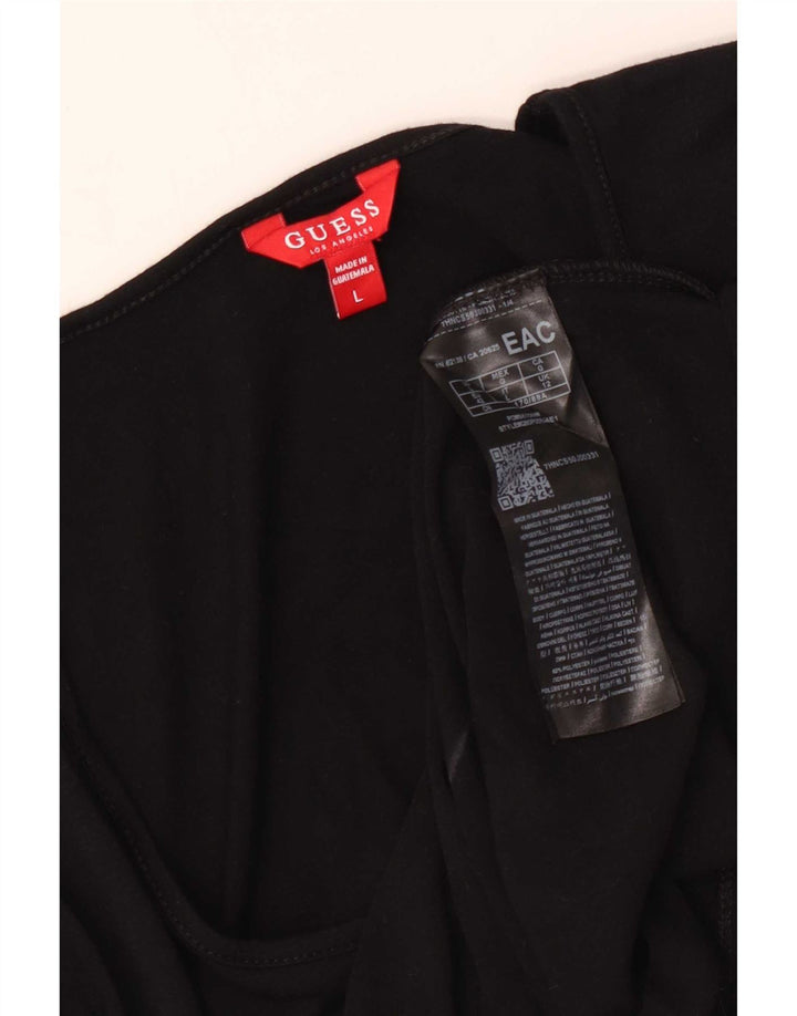Guess Dame T-Shirt Top UK 14 Stor Sort Polyester