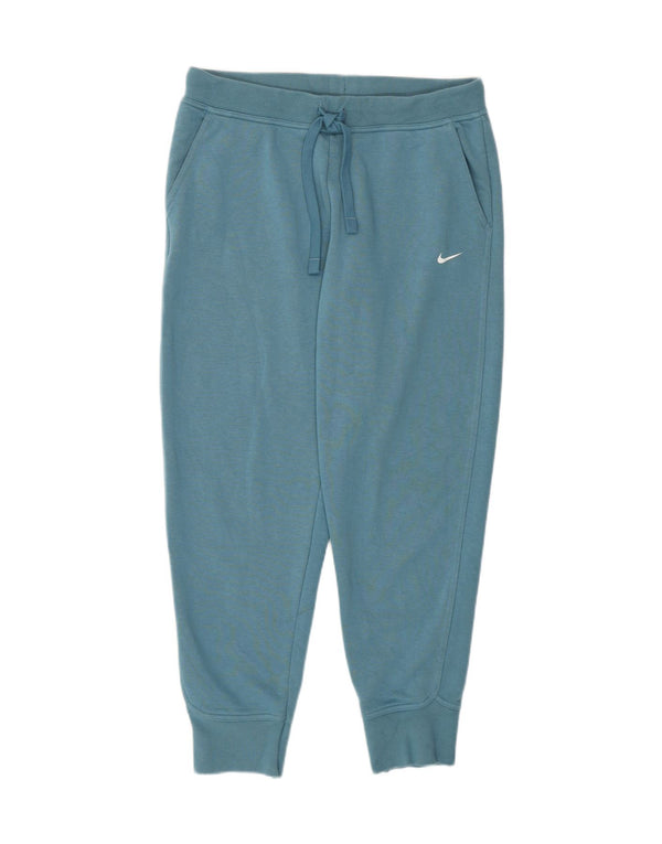 Nike Dame Dri Fit træningsdragt Bukser Joggers UK 14 Medium Blue