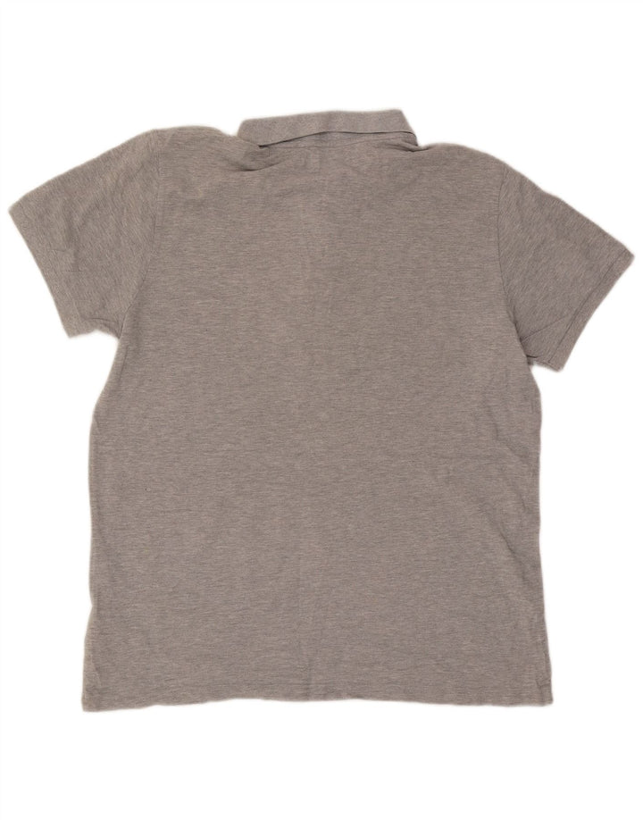 Adidas Polo Shirt til mænd XL Grå Flecked Bomuld