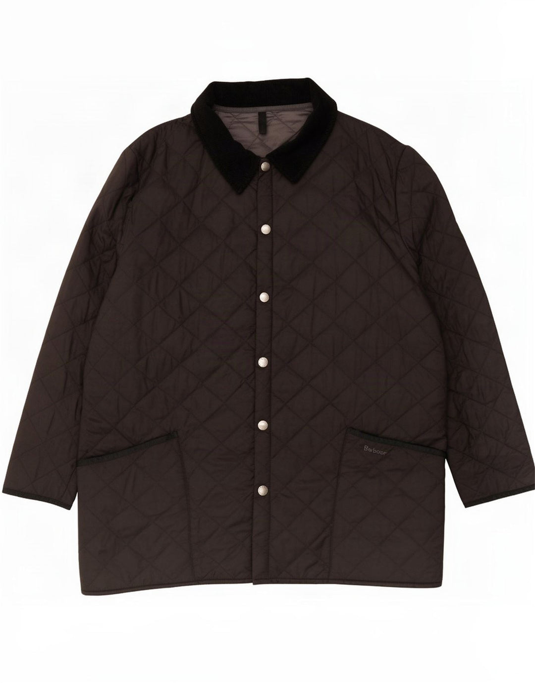 Barbour Herre Quiltet Overfrakke UK 44 XL Sort Polyamid