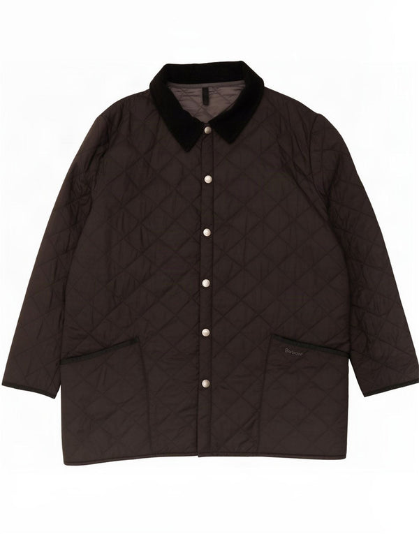 Barbour Herre Quiltet Overfrakke UK 44 XL Sort Polyamid