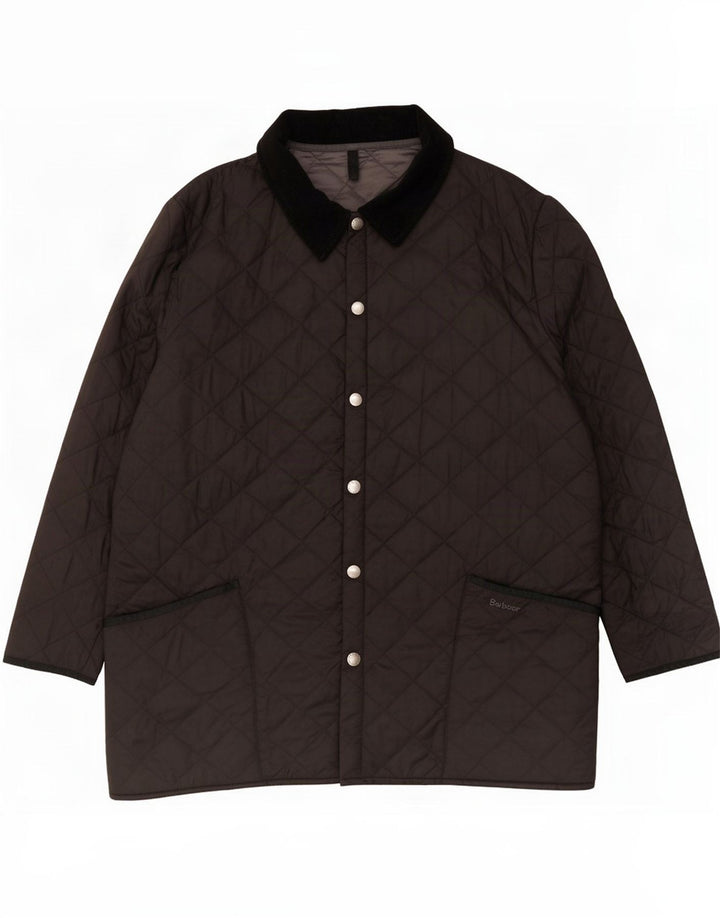 Barbour Herre Quiltet Overfrakke UK 44 XL Sort Polyamid