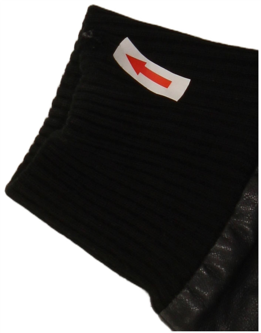 Sasch Womens Crop Læderjakke UK 14 Medium Black