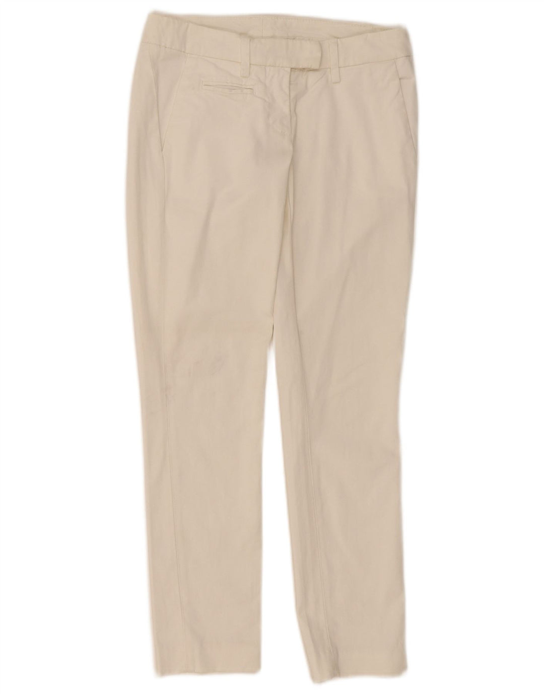 Dondup Dame Slim Chino Bukser W26 L27 Hvid Bomuld