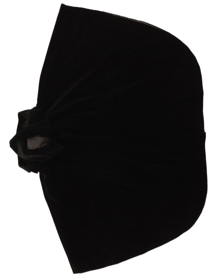 Vintage poncho frakke med åben hætte til kvinder One Size Sort