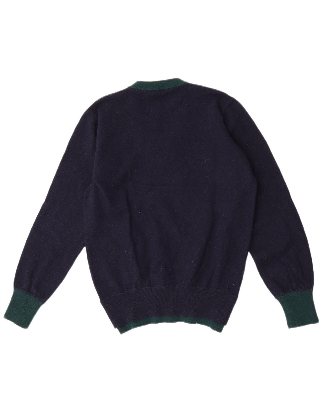 Boggi Milano Dame V-hals sweater UK 14 Medium Navy Blue