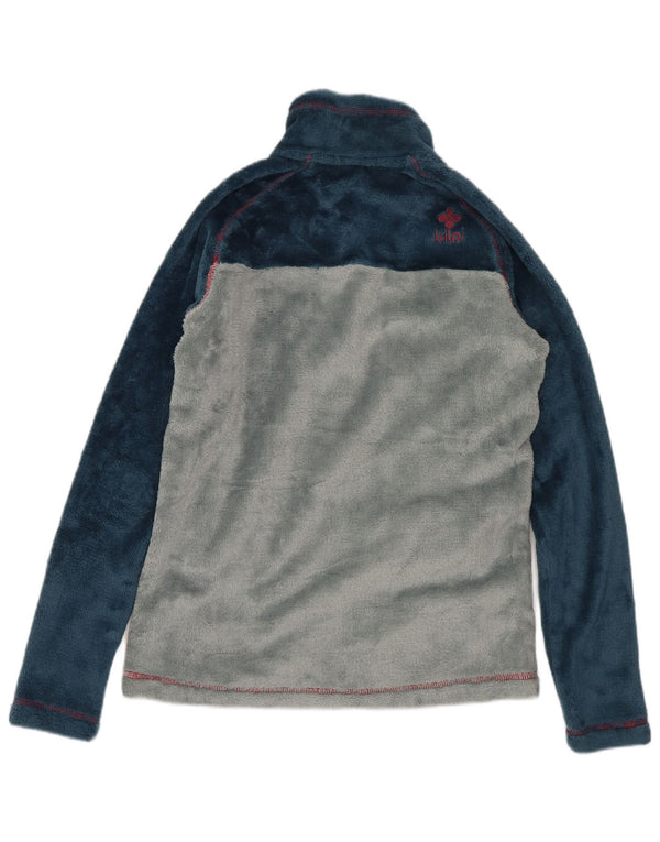 Vintage fleecejakke til drenge 12-13 år Navy Blue Colourblock Sports