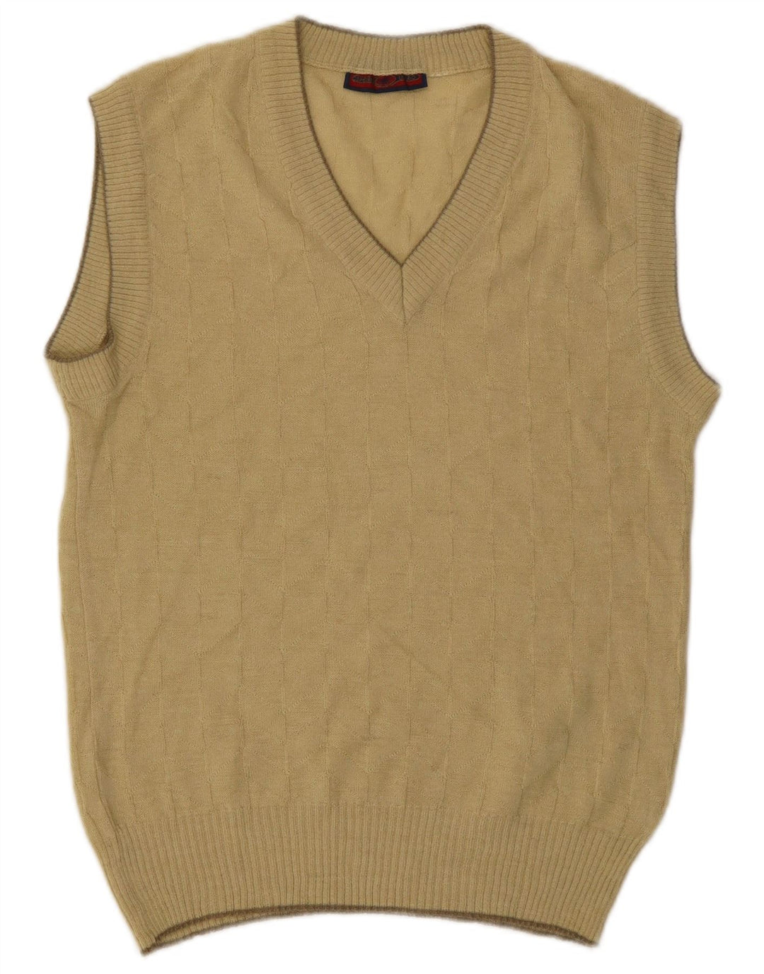 Vintage herrevest tanktop lille beige