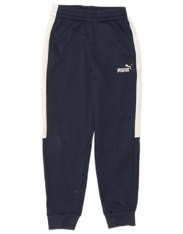 PUMA Træningsdragt til drenge Bukser Joggers 7-8 år Small Navy Blue
