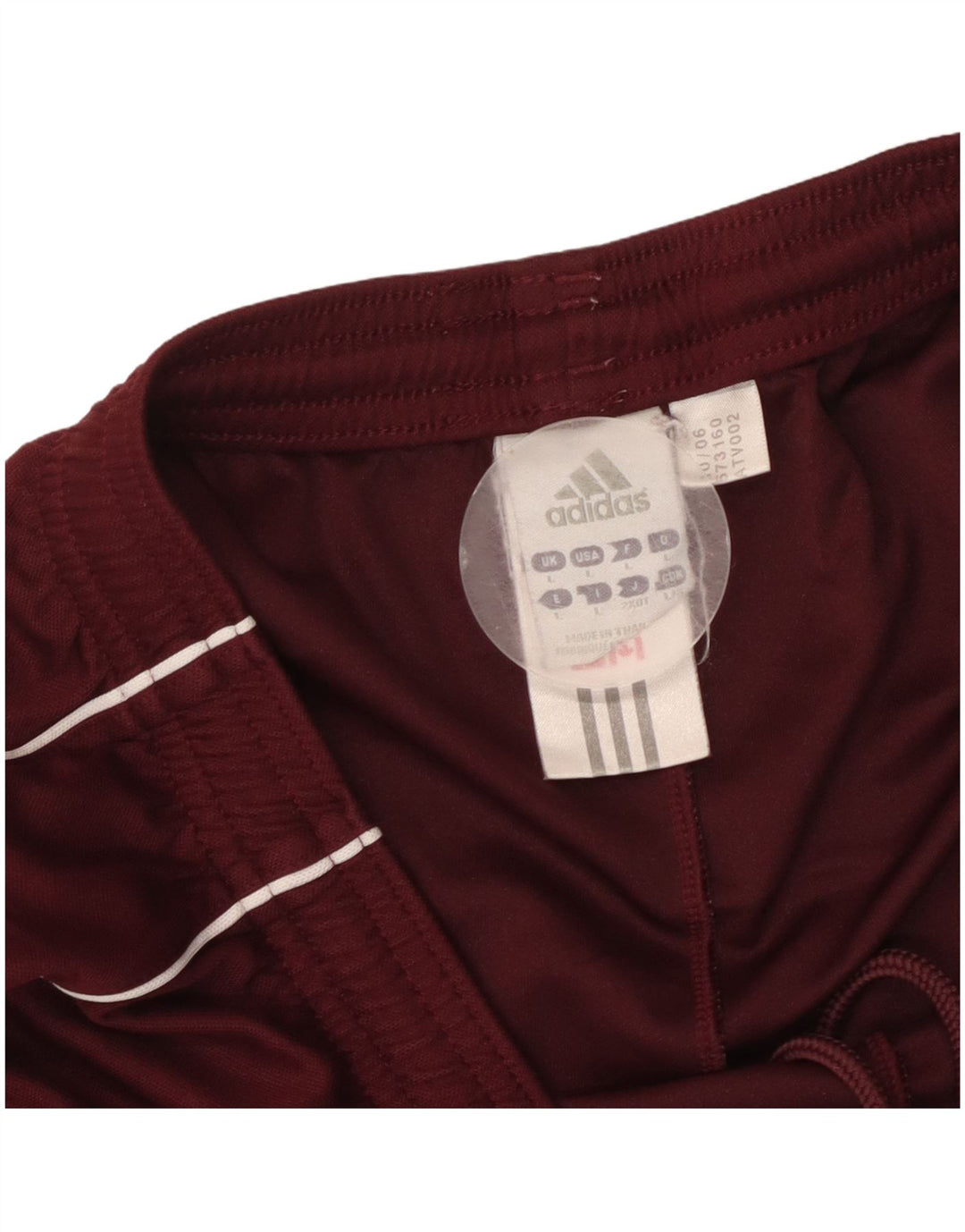 ADIDAS Dame Climalite Sportshorts UK 14 Large Burgundy Polyester