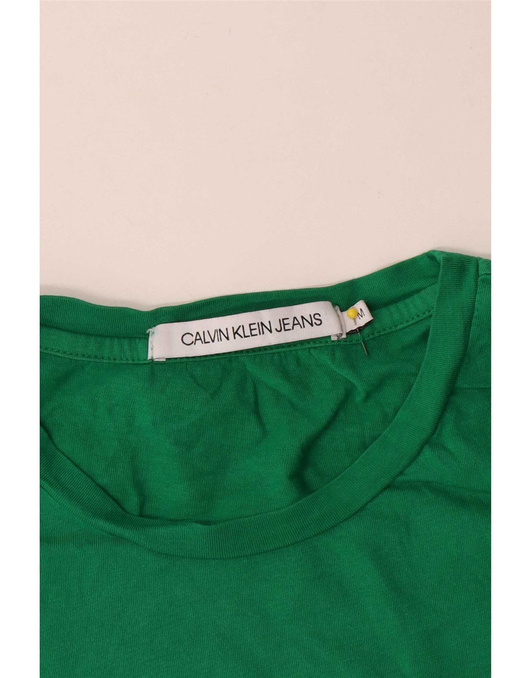 Calvin Klein Jeans Herre grafisk T-shirt Top mellemgrøn bomuld