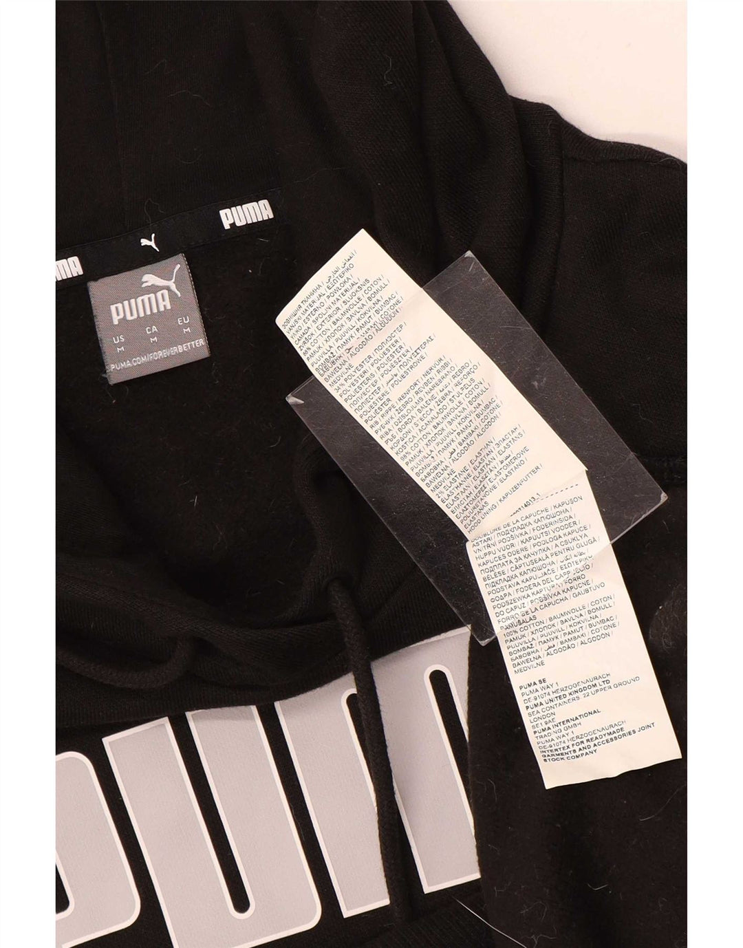 Puma Graphic Hoodie Jumper UK 14 Medium Sort