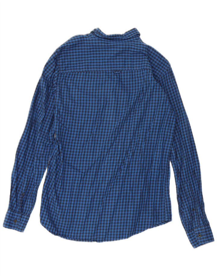 Jack & Jones herreskjorte lille blå Gingham bomuld
