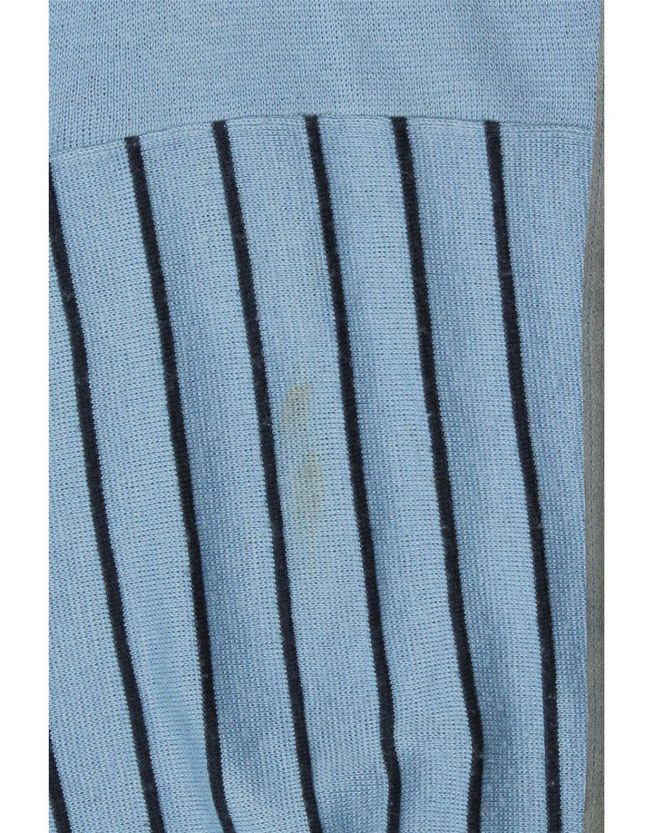 Gabicci Herre V-hals trøje Sweater Large Navy Blue Colourblock