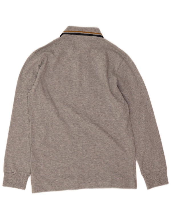 Fred Perry Boys Langærmet Regular Fit Polo Shirt 11-12 år Grå Bomuld