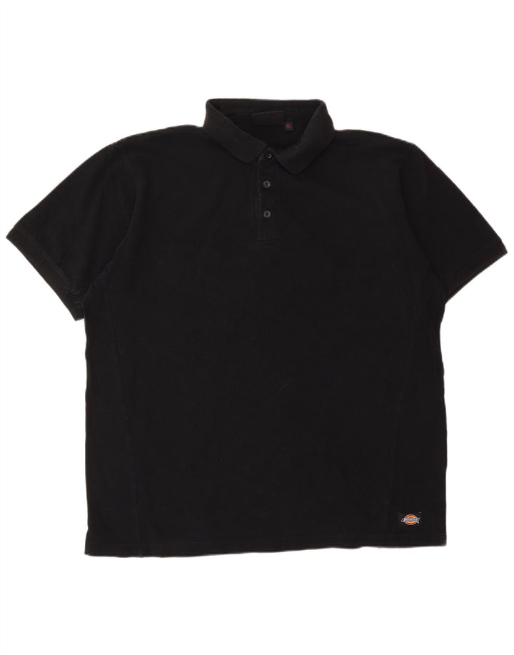 DICKIES Grafisk poloshirt til mænd XL sort bomuld