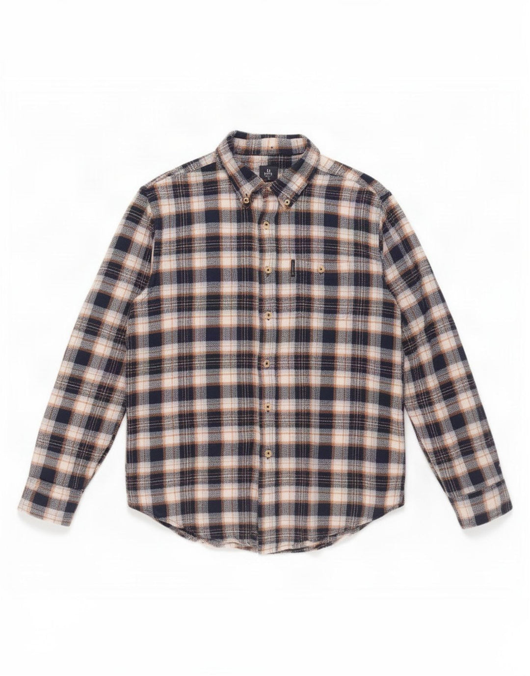 Ben Sherman herre flannelskjorte stor blå ternet
