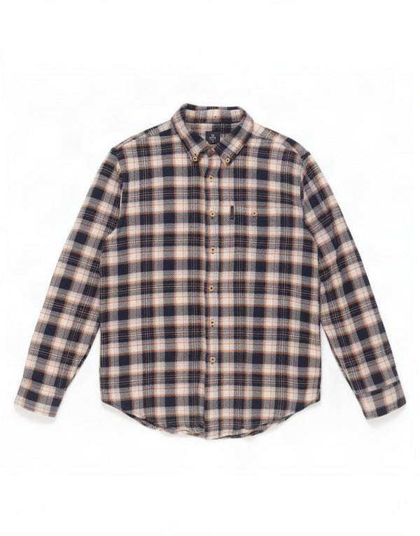 Ben Sherman herre flannelskjorte stor blå ternet